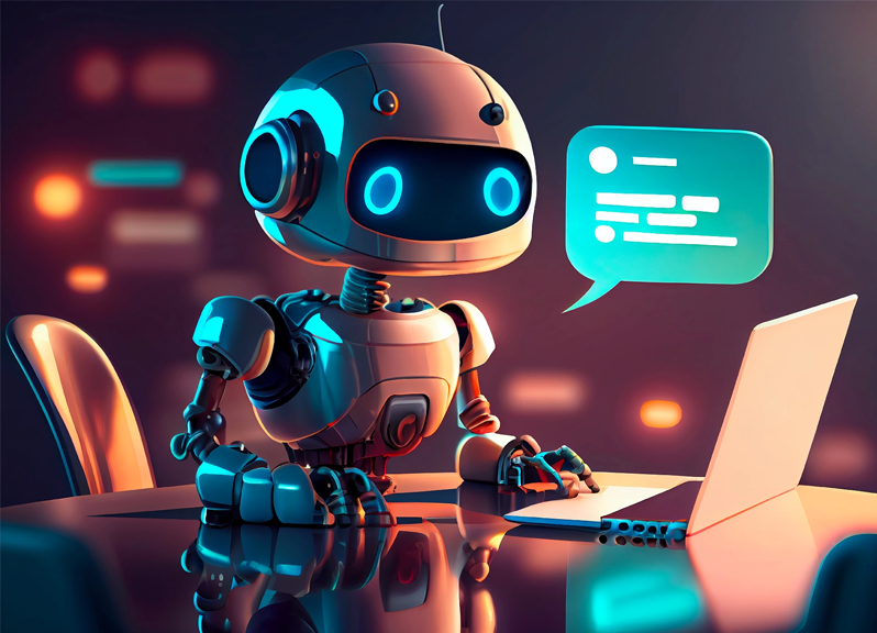 Smart support and contact centers with AI chatbots